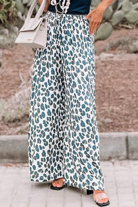 Wide Leg Leopard Pants