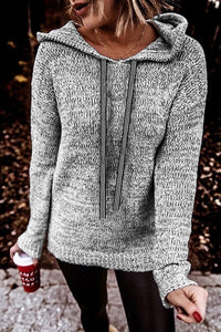 Grey Marbled Hoodie