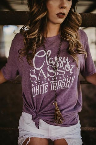 White Trashy Tee