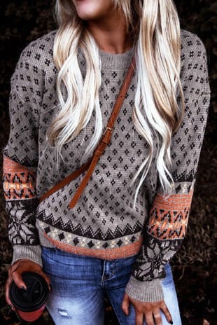 Tribal Print Sweater