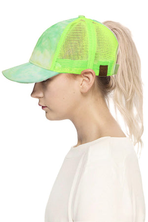 Tie Dye CC Ponytail Caps