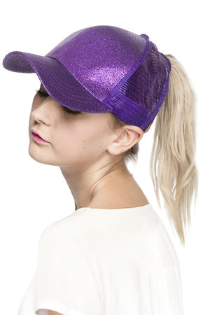 Glitter CC Ponytail Caps