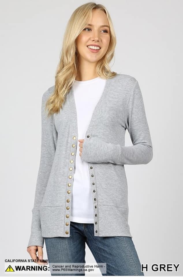 Snap Button Cardigan