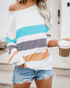 Over sized Striped Long Sleeve