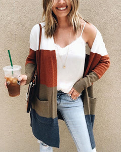 Fall Colorblock Cardigan