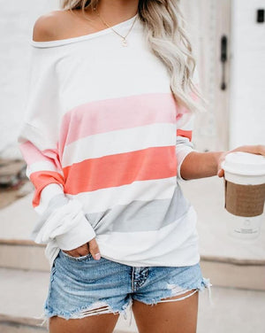 Over sized Striped Long Sleeve